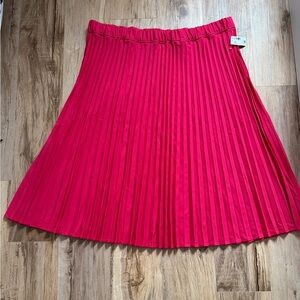 Penningtons Vibrant Red A-Line Skirt